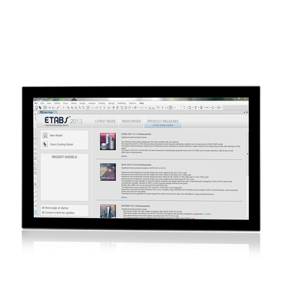 TPM 2.0 Endüstriyel Panel PC 24 İnç 1920 X 1080 Çoklu Dokunmatik PCAP Çizilmeye Dayanıklı