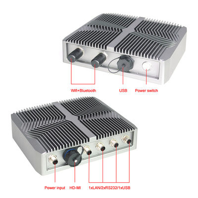 I3 I5 I7 RS232 4 USB Endüstriyel Masaüstü Bilgisayar, IP67 Fansız Endüstriyel Sınıf Bilgisayar