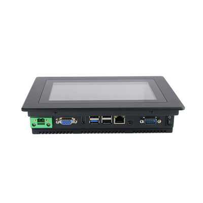 500 Nits PCAP Düz Çerçeve 7 İnç Panel Pc, Celeron Endüstriyel Dokunmatik Ekranlı Bilgisayar