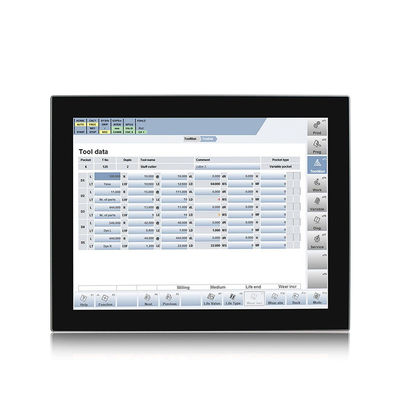 X86 15&quot; Windows Endüstriyel Hepsi Bir Arada Dokunmatik PC Panel Montajlı 6*COM