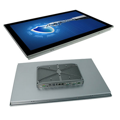 21.5 İnç Fansız Masaüstü IP67 Panel PC 8. Nesil I3 I5 I7 Çoklu Dokunmatik PCAP VESA