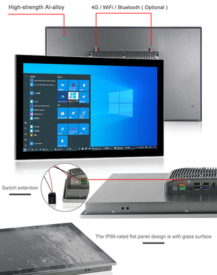 I7-8565U CPU Endüstriyel Dokunmatik Panel PC 4G 5G WIFI İsteğe Bağlı 24 İnç Bilgisayar