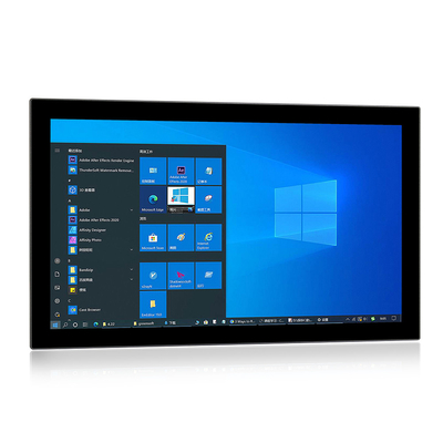 J1900 CPU Endüstriyel Panel PC Kapasitif Dokunmatik 24 İnç Ön IP66 Su Geçirmez