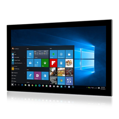 Ön IP67 Endüstriyel Dokunmatik Bilgisayar I3 I5 I7 CPU 24 İnç Panel PC DC IN 9V - 36V