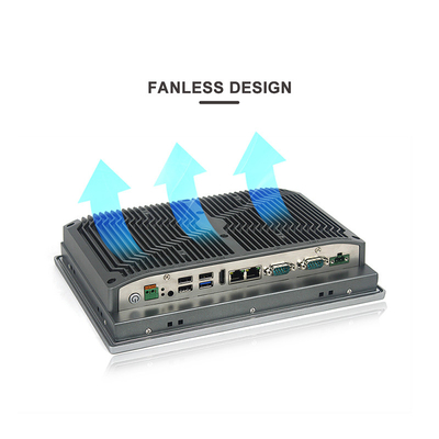 I5-8265U Endüstriyel Hepsi Bir Arada Panel PC 10 İnç Panel Bilgisayar, DC IN 9V - 36V
