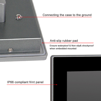 Mini Endüstriyel Dokunmatik PC Duvar Montajı 13,3&quot; FHD Hepsi Bir Arada 10 Nokta Dokunmatik Çekirdek I5
