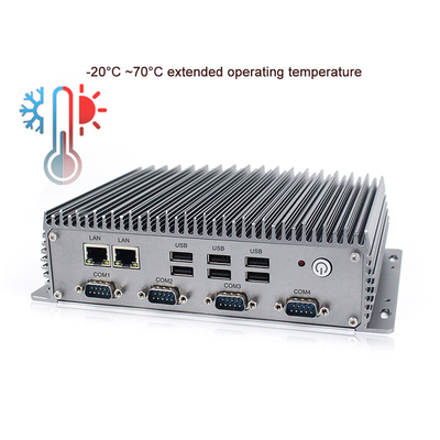 I3-8145U CPU Endüstriyel Gömülü Kutu PC Çift Çekirdekli 2.1GHz, 4 X RS232 ile