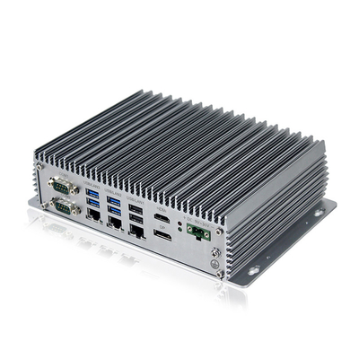 Küçük Fansız Kutu Bilgisayar Intel Celeron J6412 Mini PC 3 LAN 10 USB 6 COM