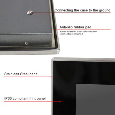 TPM 2.0 Çoklu Dokunmatik Panel PC 24'' Endüstriyel Panel PC 1920 X 1080