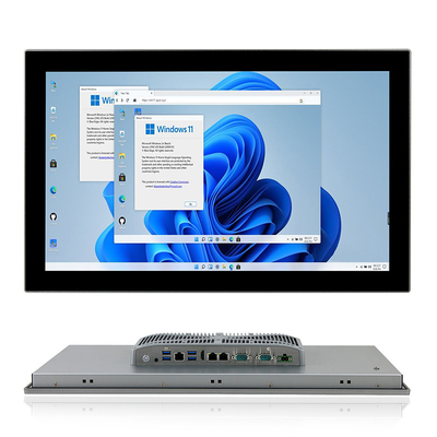 21,5&quot; Fansız Endüstriyel Panel PC J6412 Intel Elkhart Lake Kapasitif Dokunmatik Ekran