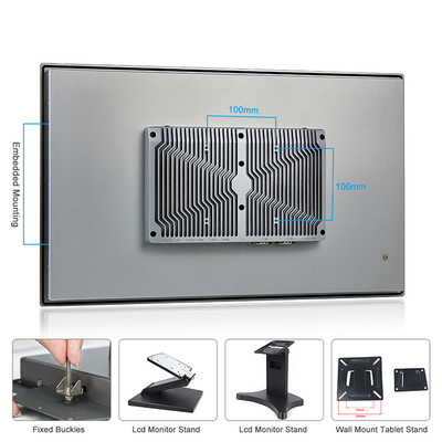 21,5&quot; Fansız Endüstriyel Panel PC J6412 Intel Elkhart Lake Kapasitif Dokunmatik Ekran