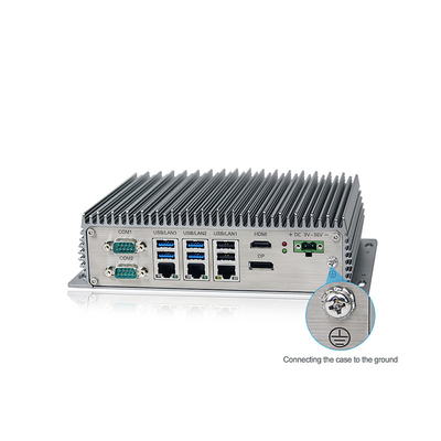 Wifi ile Yüksek Güçlü Celeron Endüstriyel Fansız Mini PC J6412 USB Pencere Linux