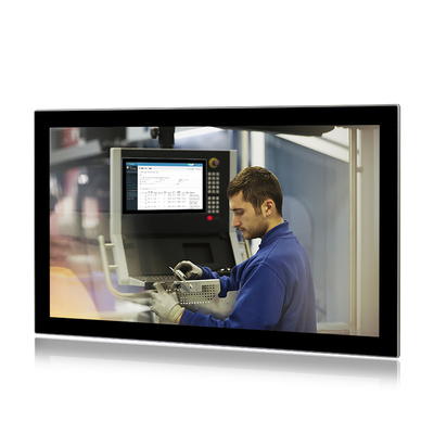 24 inç Endüstriyel HMI Panel PC Çoklu Dokunmatik Üç Lan J6412 4G 128GB