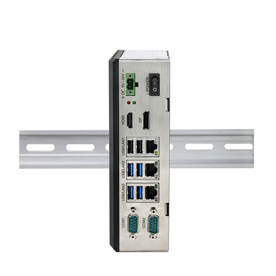 Alüminyum Alaşımlı Kasa Endüstriyel Mini PC J6412 3 Ethernet Barebone Mini PC