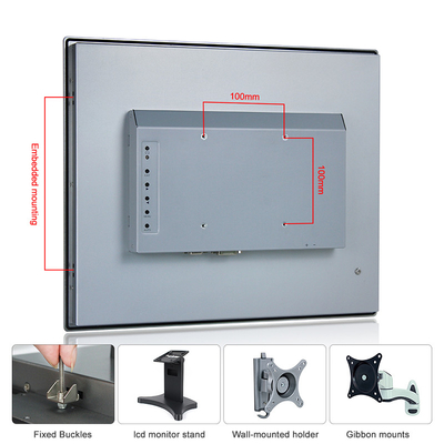 VESA Montaj 17 '' Endüstriyel Dokunmatik Ekran Monitör 1280 X 1024 10 noktalı PCAP