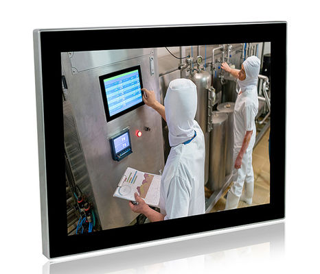 IP69K Yıkanabilir Su Geçirmez Panel PC Paslanmaz Çelik SUS304 Dokunmatik Ekran Bilgisayar Monitörü