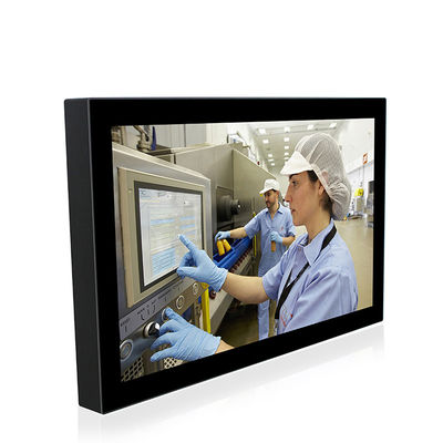 IP67 21.5 İnç Fansız Panel Pc Dokunmatik Ekran LAN USB RS232 PCAP