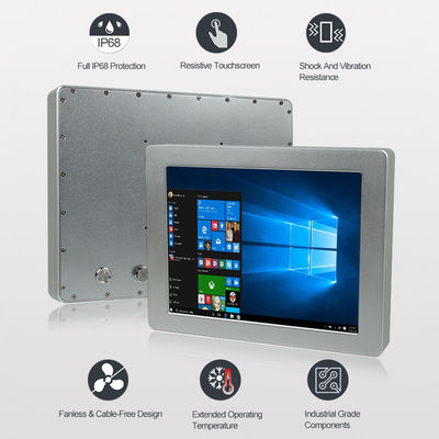 OEM 5 Telli Dirençli IP67 Panel PC Endüstriyel Kullanım Hepsi Bir Bilgisayarda