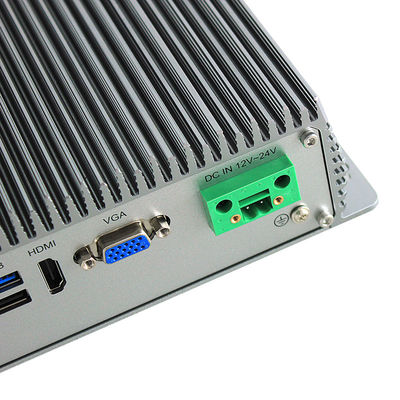 15W Fansız X86 Mini Endüstriyel Gömülü Kutu PC J1900 2 X LAN 6 X USB 4 X RS232