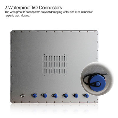 I3-6100U 19 İnç Led Ip69k IoT için Fansız Endüstriyel Dokunmatik Panel Pc