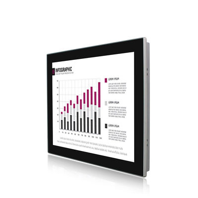 Düz Panel 15in IP65 Endüstriyel Dokunmatik Ekran Monitör Gömme Montaj
