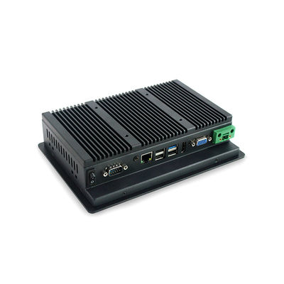 500 Nits PCAP Düz Çerçeve 7 İnç Panel Pc, Celeron Endüstriyel Dokunmatik Ekranlı Bilgisayar