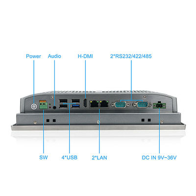 GPIO ile Hmi Gömülü Endüstriyel Paslanmaz Çelik Panel PC