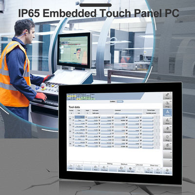 IP65 RJ45 TPM2.0 Gömülü Dokunmatik Panel PC 8. Nesil I5-8365U Duvar Montajı