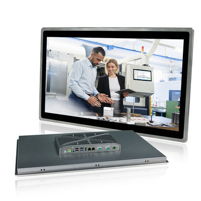 IOT Fansız Gömülü Dokunmatik PC 24&quot; I3 8145U Windows 10 RS232 VGA PCAP