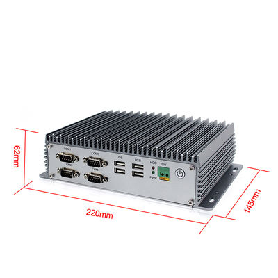 Intel I7 4g Lte Din Raylı Endüstriyel Bilgisayar, X86 Rs232 Rs485 Windows 8 Mini Bilgisayar