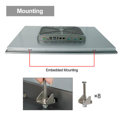 PCAP Endüstriyel Panel Montajlı Pc