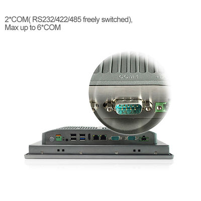 12 &quot;PCAP Dokunmatik Ekran I5 Çift Lan Hepsi Bir Arada Endüstriyel Mini PC Panel Bilgisayar, Wifi ile