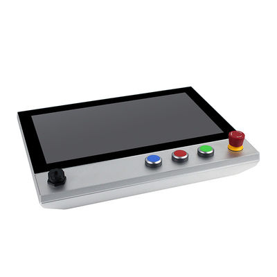 IP65 15.6&quot; FHD Led Panel Montajlı Dokunmatik Ekran Pc Acil Stop