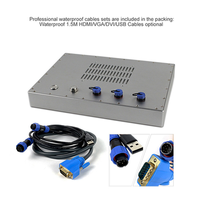VGA DVI IP69K Lcd Dokunmatik Ekran Monitör 450cd/m2 Endüstriyel Lcd Monitör