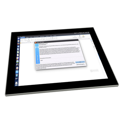 Dört Çekirdekli J1900 2.0GHz Endüstriyel Dokunmatik Panel PC Hepsi Bir Arada IP65 Fansız