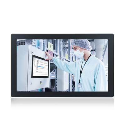 Win10 Iot J1900 HMI Endüstriyel Panel PC Masaüstü Bilgisayar 21.5 İnç TPM 2.0 Dirençli Dokunmatik