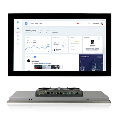 2COM ile Sağlam Fansız 16/9 FHD HMI Dokunmatik Panel PC Core I3 Endüstriyel Bilgisayar