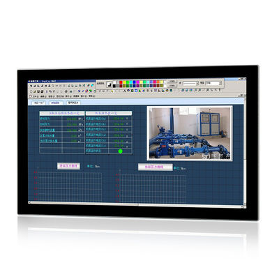 Kalite 24 İnç Endüstriyel Gömülü Dokunmatik Panel PC Core J1900 4GB RAM 64GB SSD fabrika