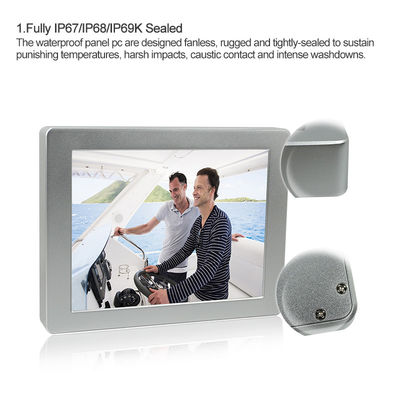 Kalite 10.4" Led Medikal Panel Pc , FCC IP68 IP69K Dokunmatik Panel Bilgisayar fabrika