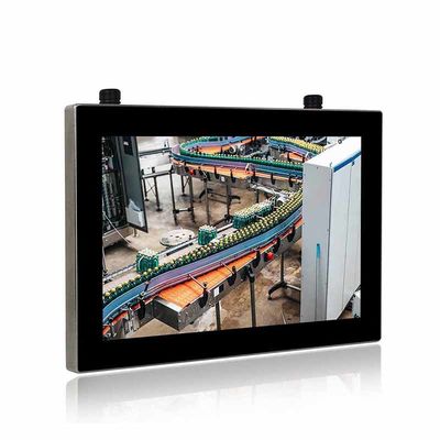 Kalite 450cd/M2 Paslanmaz Çelik Panel PC Tam Kapalı IP69K 12 İnç 25W fabrika